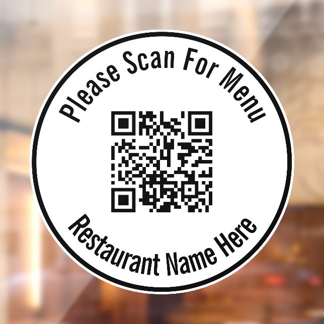 Please Scan For Menu QR Code Template (Sheet 2)