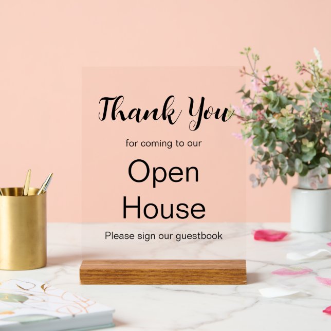 Please Sign Guestbook Real Estate Agent Open House (Wedding)