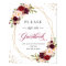 Please Sign Our Guestbook Burgundy Floral Frame