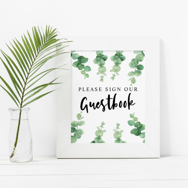 Please Sign our Guestbook Eucalyptus Wedding (Creator Uploaded)