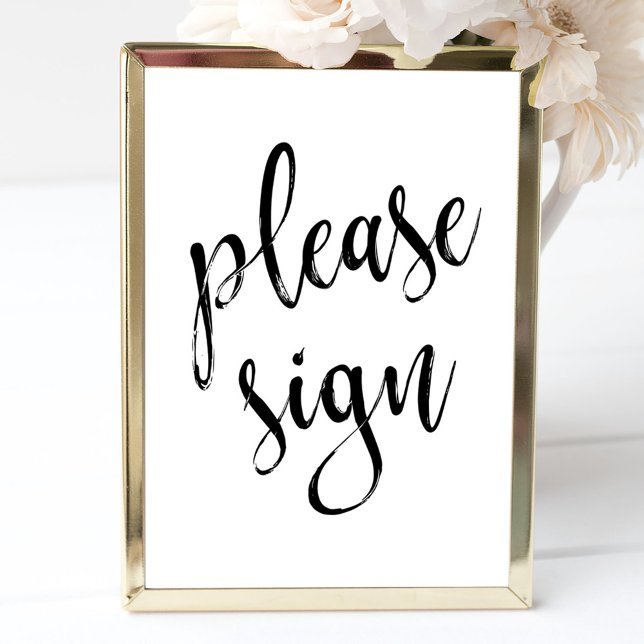 Please Sign Wedding 8x10 Sign (Creator Uploaded)