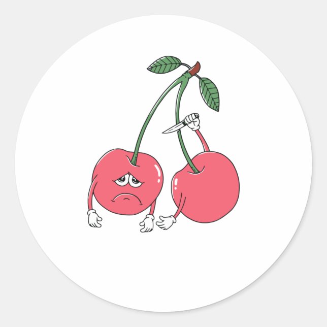 Please Stay Classic Round Sticker (Front)