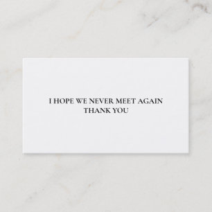Please Stop Talking Introvert to Extrovert Funny Business Card
