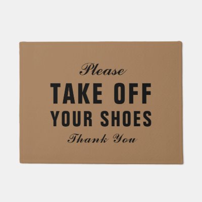 Please Remove Your Shoes Personalised Doormat Zazzle Com Au