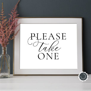 Please Take One, Wedding Rehearsal Dinner Favours Poster