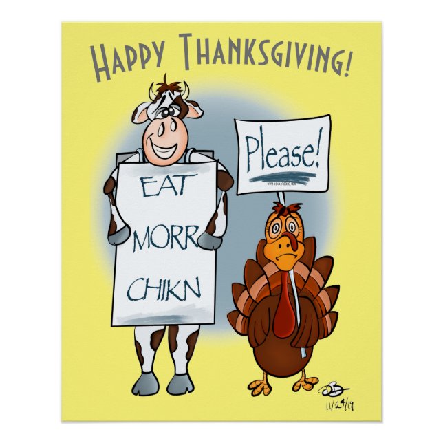 Please Thanksgiving Day Poster (Front)