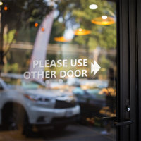 Please Use Other Door WIth Right Arrow