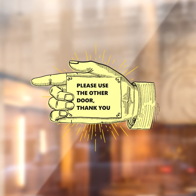 Please Use The Other Door Hand Pointing Left (Sheet 2)