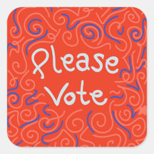 Please Vote Stickers