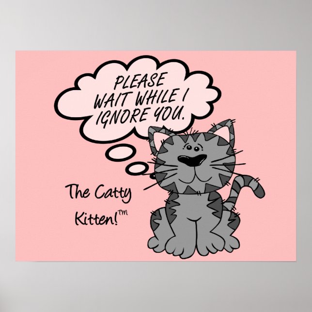 Please wait while I ignore you Poster (Front)