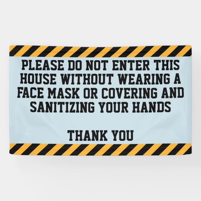 Please Wear A Mask Banner (Horizontal)