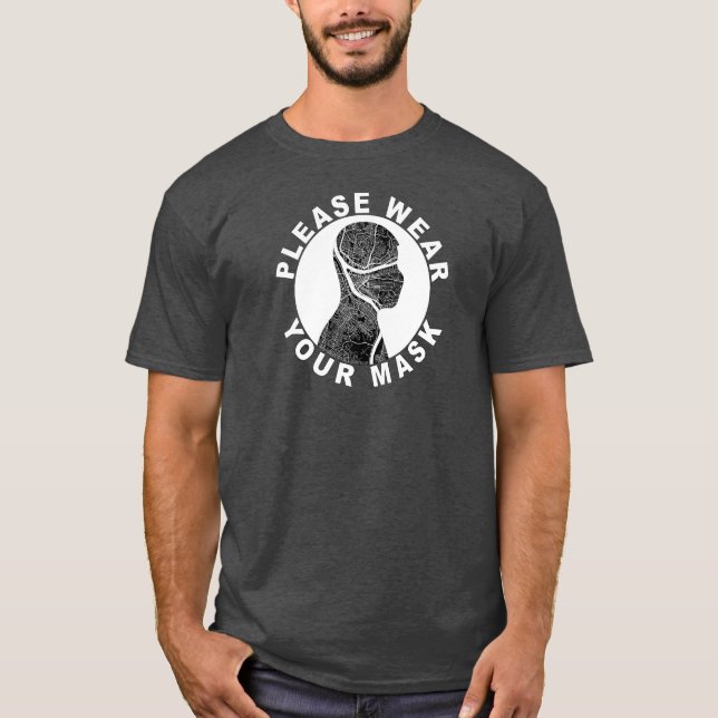Please Wear Your Mask Men's T-Shirt (Pittsburgh) (Front)