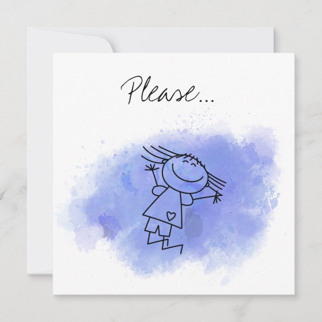 Please will you be my Godparent? Proposal Card (Front)