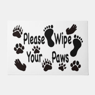 Please Wipe Your Paws Doormat