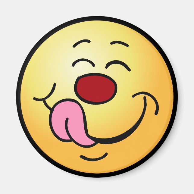 Pleased Face Grumpey Magnet (Front)