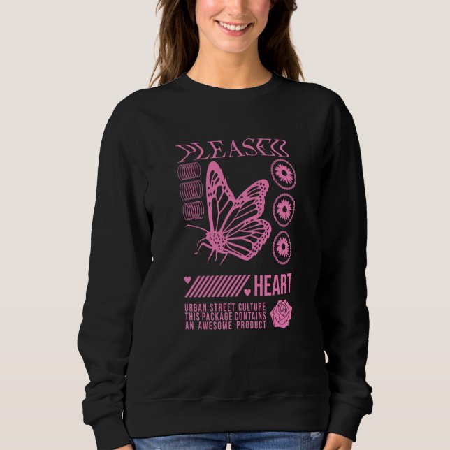 Pleased Heart Trending Urban Street Sweatshirt (Front)