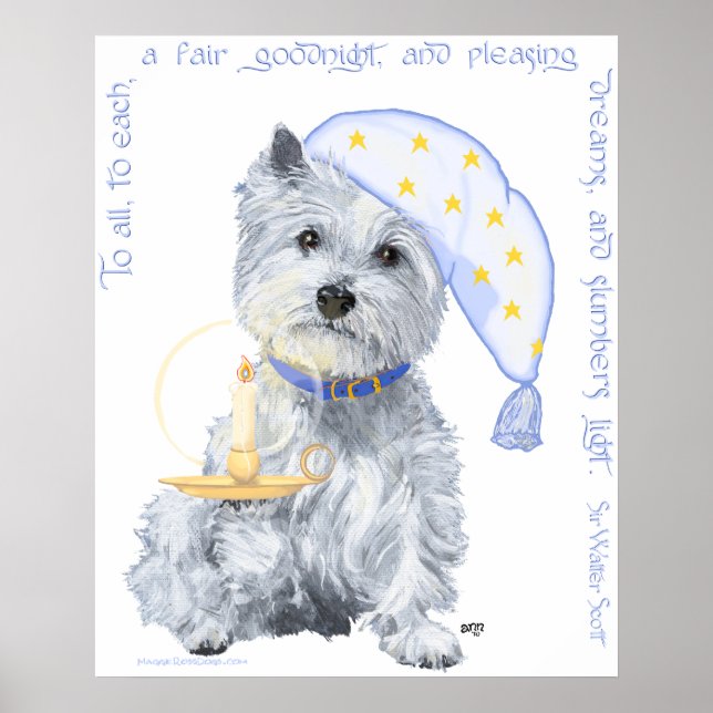 Pleasing Dreams Westie Poster (Front)