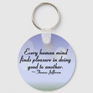 Pleasure of doing good for another key ring