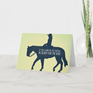 PLEASURE RIDER Greeting Card