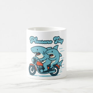 Pleasure Trip Cartoon Shark Collection Coffee Mug