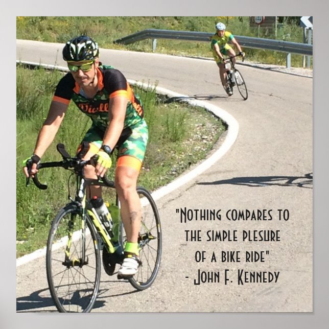 Pleasures of a Bike Ride Poster (Front)