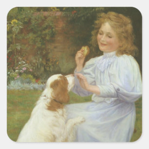 Pleasures of Hope by William Henry Gore Square Sticker
