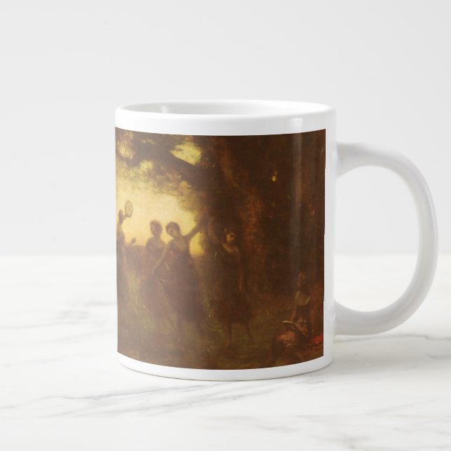 Pleasures of the Evening Large Coffee Mug (Right)