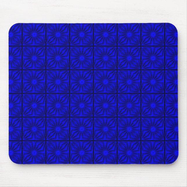 Pleated-Corners-BLUE-MOUSE PAD Mouse Pad (Front)