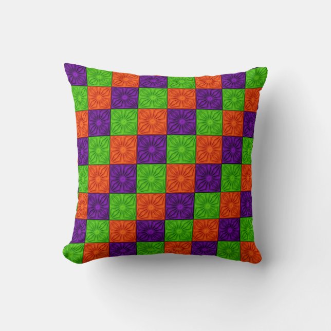 Pleated Corners, OPN-Square Throw Pillow (Front)