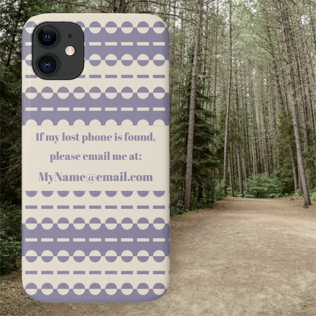 Pleated Stripes in Deep Cream and Grey Purple Case-Mate iPhone Case (Creator Uploaded)