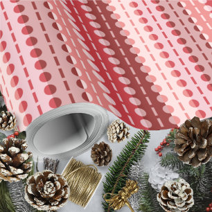 Pleated Stripes-Red Hues Wrapping Paper