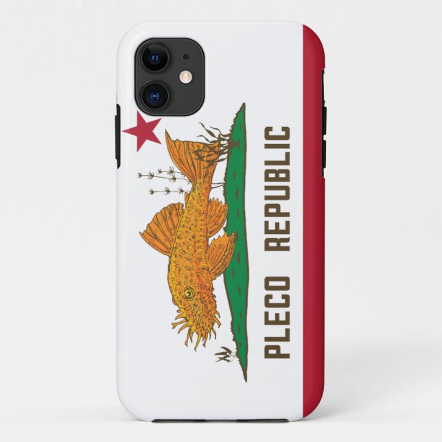 Pleco Republic Flag Case-Mate iPhone Case (Back)