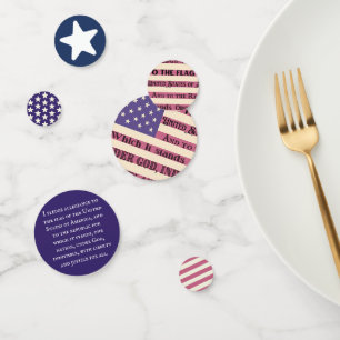 Pledge of Allegiance Flag Confetti