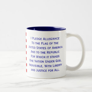 Pledge of Allegiance Flag Mug