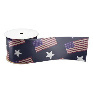 Pledge of Allegiance Flag Satin Ribbon
