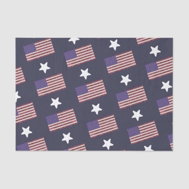 Pledge of Allegiance Flag Tissue Paper (Front)