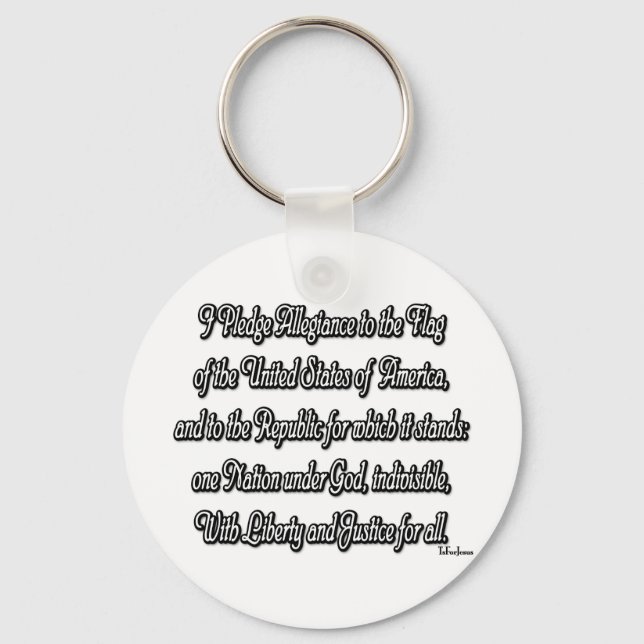 Pledge of Allegiance Key Ring (Front)