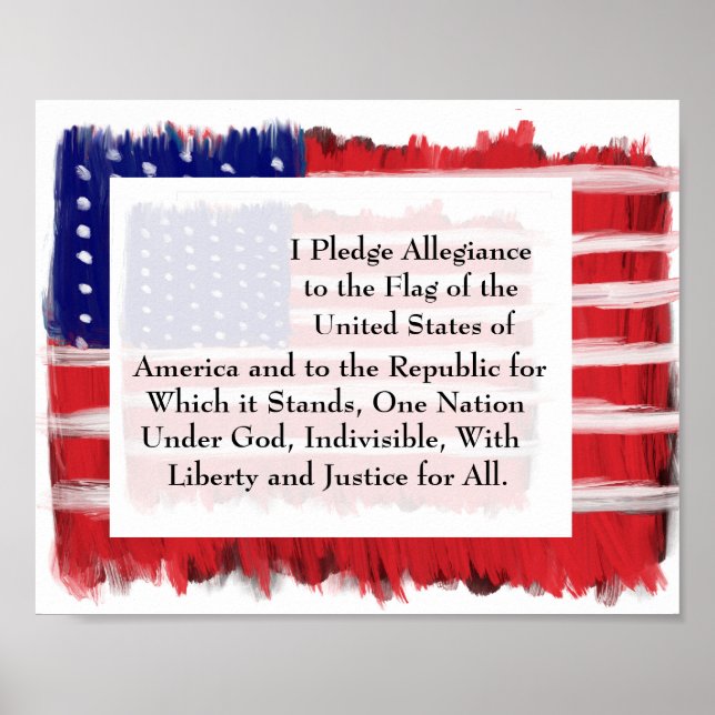 Pledge Of Allegiance Poster (Front)