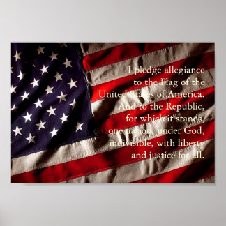 Pledge Of Allegiance Poster