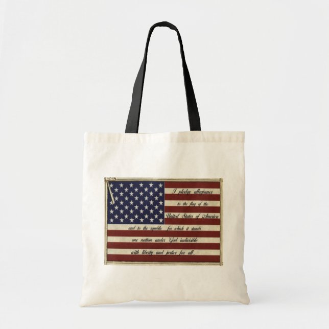 Pledge of Allegiance Tote Bag (Front)
