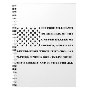 Pledge Of Allegiance #USAPatriotGraphics Notebook