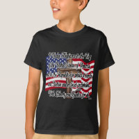 Pledge of Allegiance with US Flag and Cross