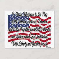 Pledge of Allegiance with US Flag