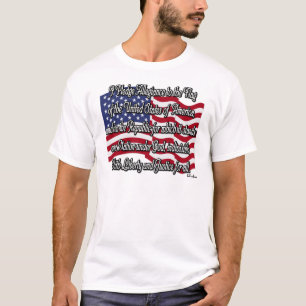 Pledge of Allegiance with US Flag T-Shirt