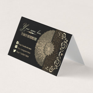 plegada personalizada, decoración oriental business card