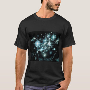 Pleiades and then some star cluster dark T-Shirt