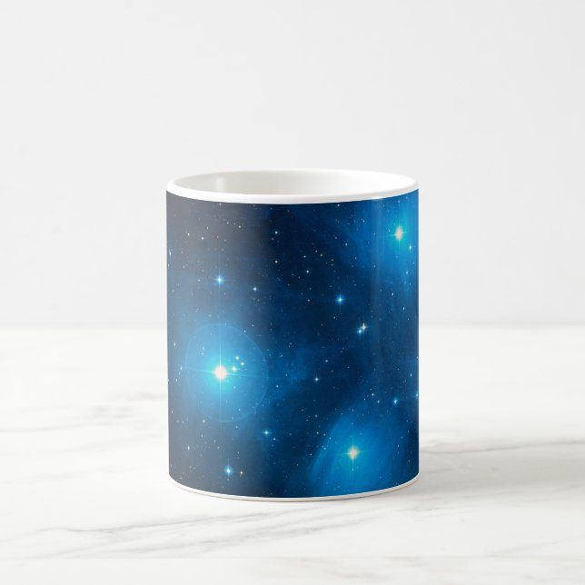 Pleiades Astro Oujda asterism blue star cluster Coffee Mug (Center)