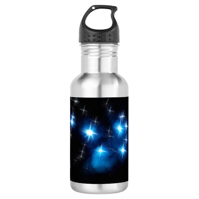 Pleiades Blue Star Cluster 710 Ml Water Bottle (Front)