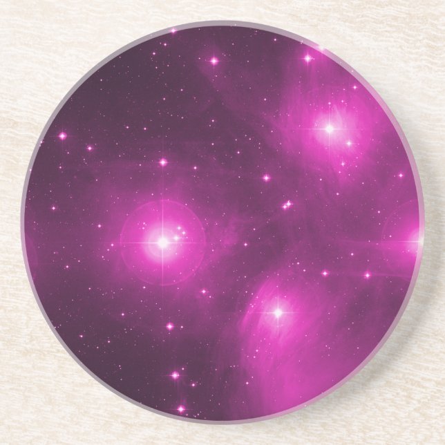 Pleiades in Pink Coaster (Front)