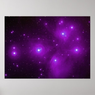 Pleiades in Purple Poster
